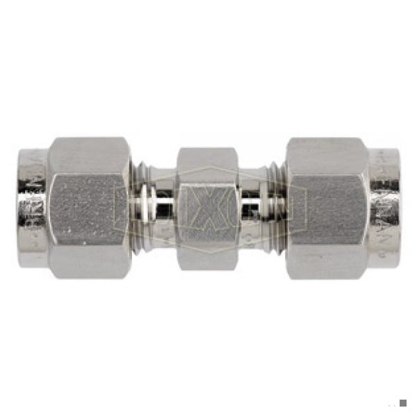 The Right Connection Instrumentation Union, 1/4 x 1/8 in Nominal, Tube End Style, 316 SS, Domestic